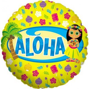 Aloha Hawaii Luau Island Party Balloon